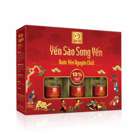 Nước yến nguyên chất Song Yến 70ml x 6 (Lọ)