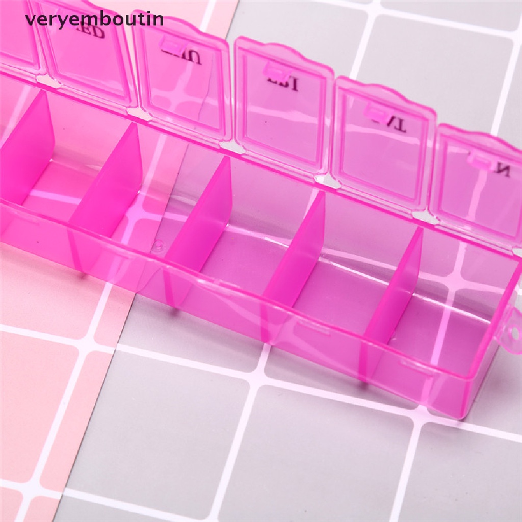 [Hàng mới về] Hộp đựng thuốc viên 1 tuần 7 ngày gọn gàng tiện lợi