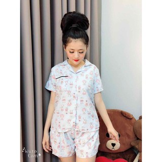 Bộ Pijama Kate Thái [Tay Ngắn Quần Ngắn]