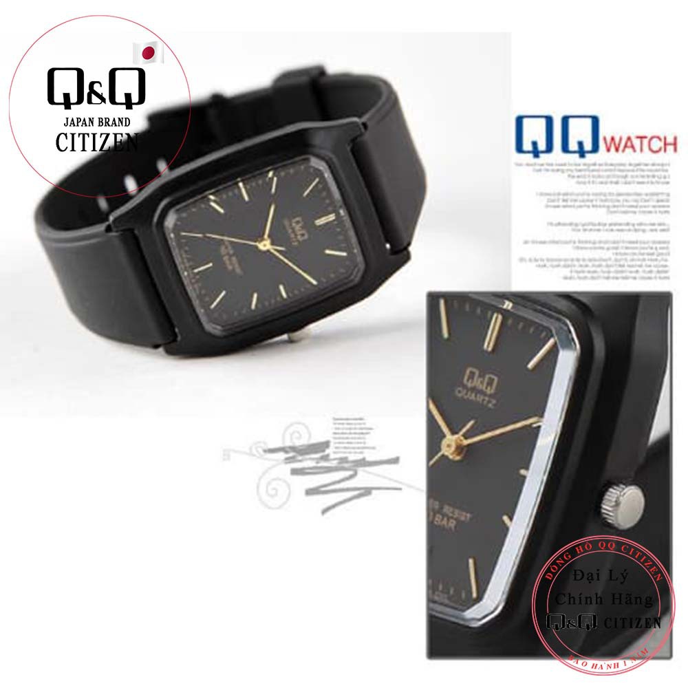 Đồng hồ Unisex Q&amp;Q Citizen VP48J004Y dây nhựa thương hiệu Nhật Bản