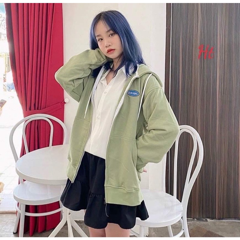 Áo khoác nỉ cotton logo SUSU H2A