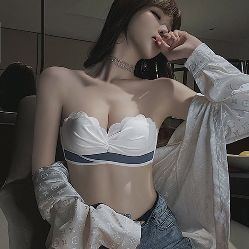 1 Set Áo Lót Không Dây Nâng Ngực Tàng Hình Dễ Thương Có Thể Tháo Rời Cho Nữ 32-38AB