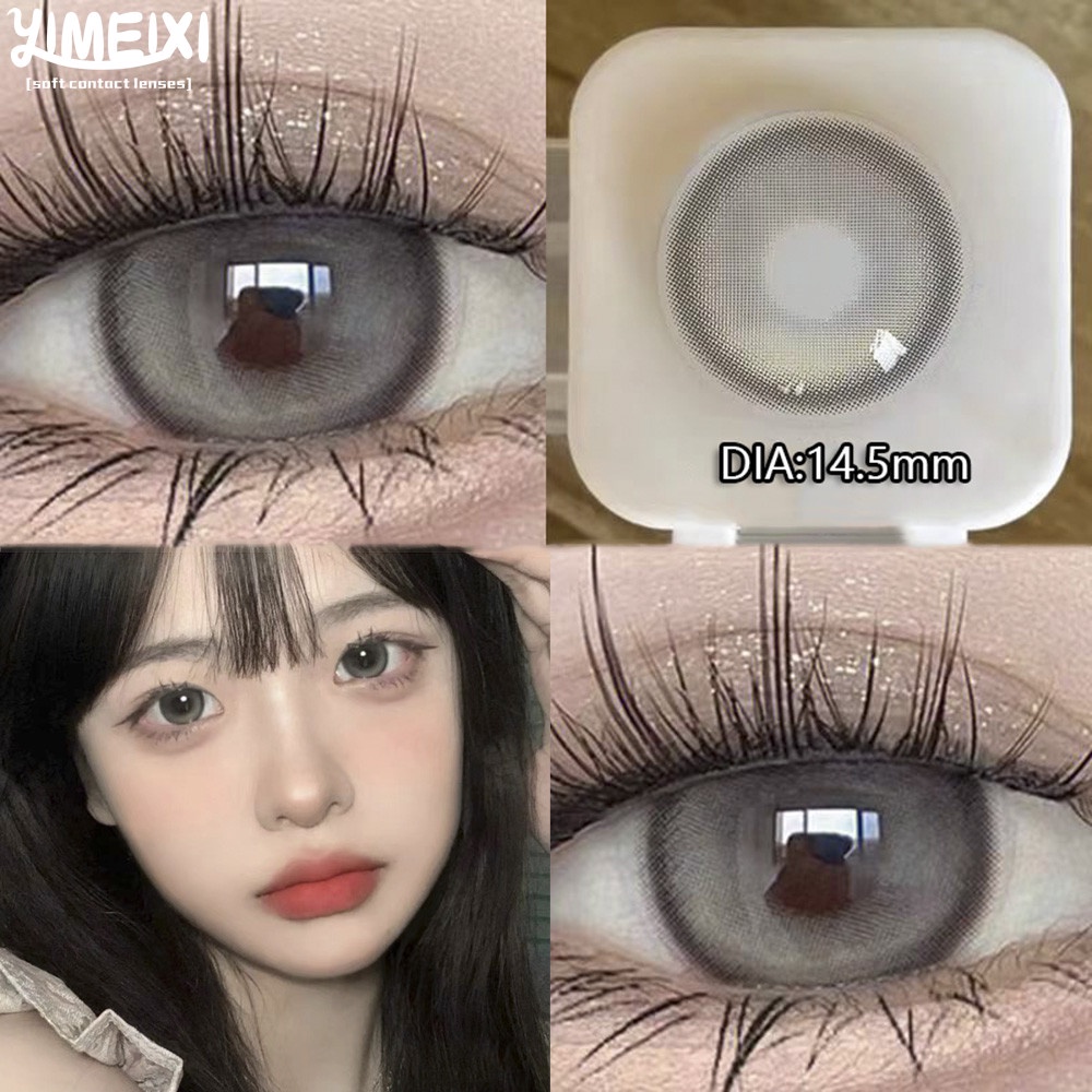 Bộ 2 Kính Áp Tròng Màu Xanh Dương 14.5MM Tự Nhiên Mềm Mại Thoải Mái