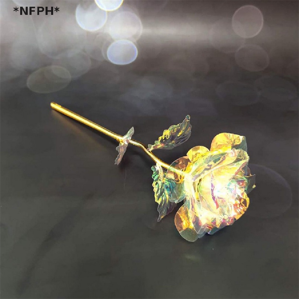 [NFPH] Quà Tặng Ngày Lễ Tình Nhân Bằng Lá Nhôm Màu Vàng Hồng Sáng Tạo Lâu Trôi Cho Ngày Cưới Vĩnh Cửu