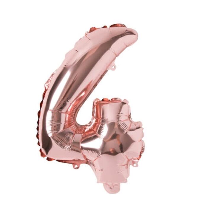 Bong Bóng Số 4 ARTBOX Giấy Bạc Màu Vàng Hồng Dễ Thương