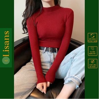 Áo len nữ cổ lọ Hàn Quốc dài tay đẹp giá rẻ thời trang ALN002