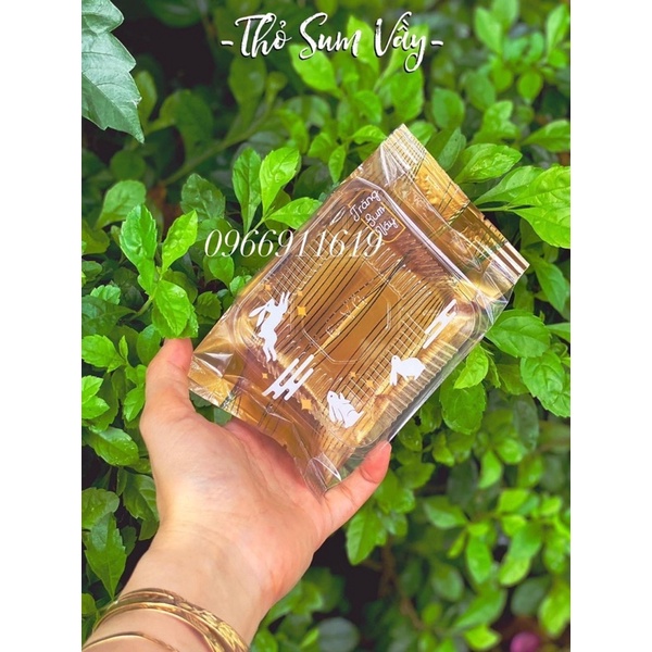 100 bộ vỏ khay túi bánh trung thu Thỏ sum vầy