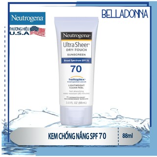 Kem chống nắng toàn thân Neutrogena Ultra Sheer Dry-Touch Sunscreen SPF 70 88ml