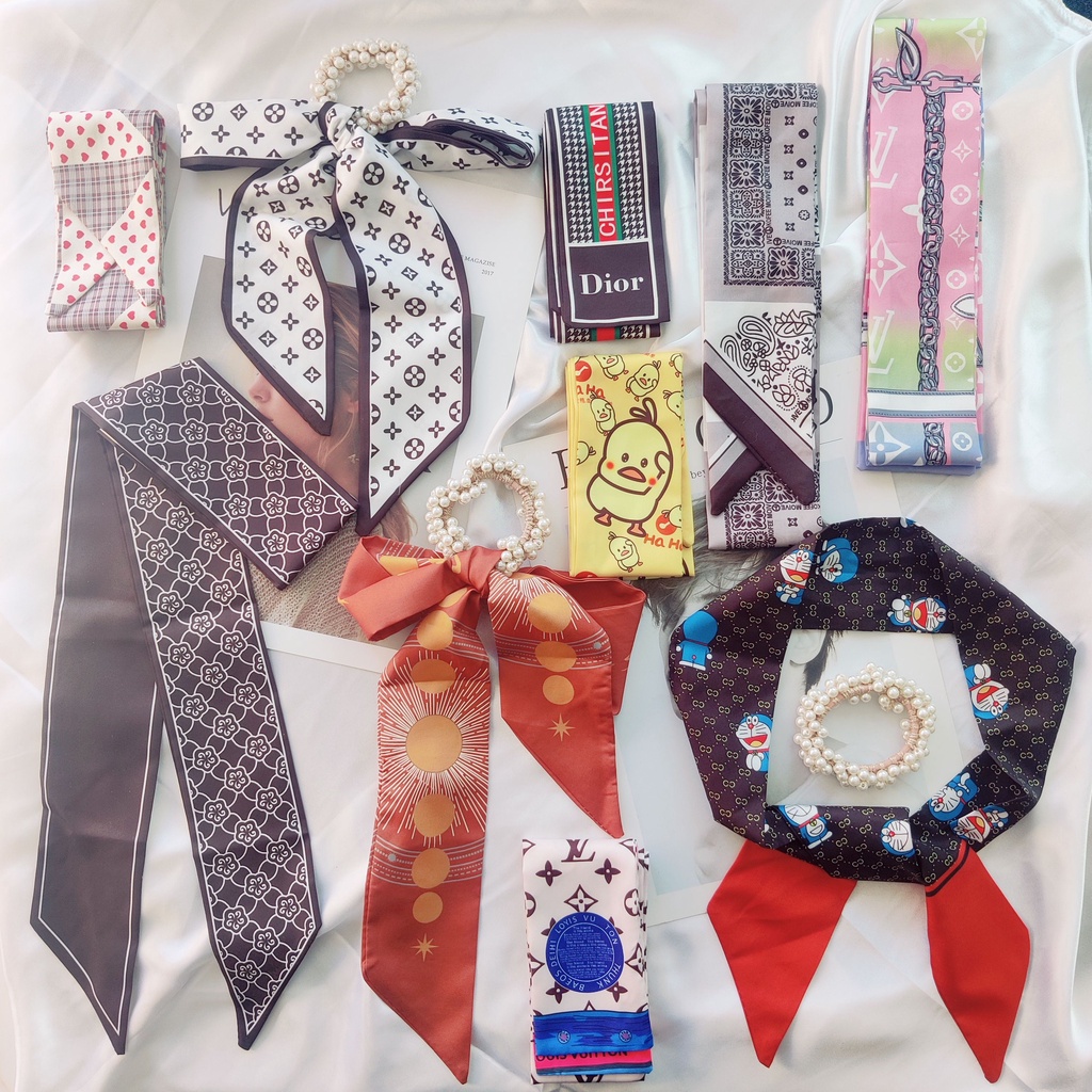 Dây Cột Tóc Dài Ngọt Ngào Thời Trang Nhật Hàn Cho Nữ