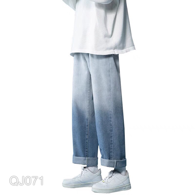 Quần Jean Baggy nam VN CLO ống ộng phối màu - QJ071