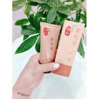 Sữa rửa mặt mật nhân sâm- cao sâm mun đỏ