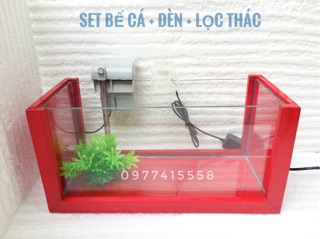Bể cá khung gỗ cỡ lớn. ( 40cm)