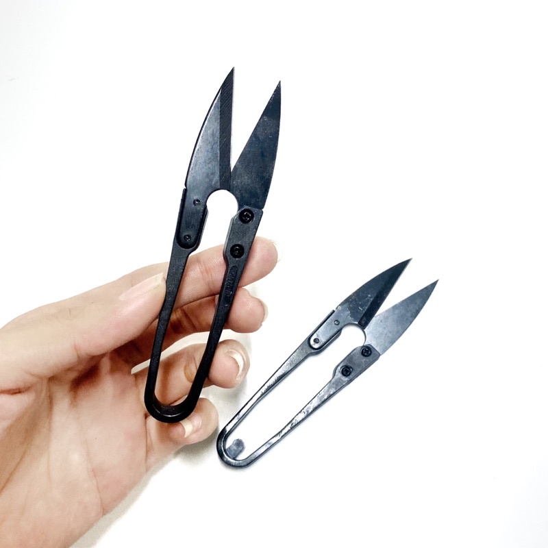 Kéo bấm chỉ, cắt chỉ thừa nhựa đen TC 805B