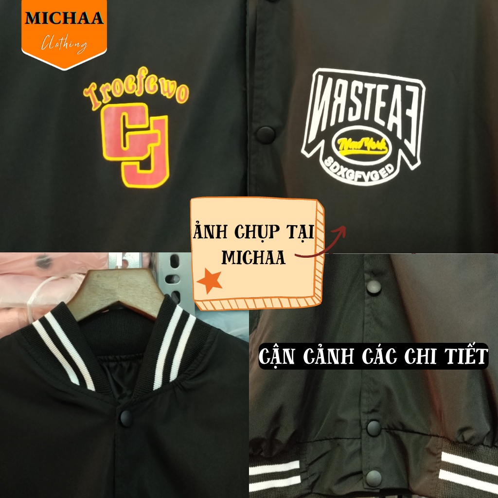 Áo Khoác Bomber Dù GJ Nam Nữ Ulzzang Unisex From Rộng Chống Nắng Jacket - MICHAA