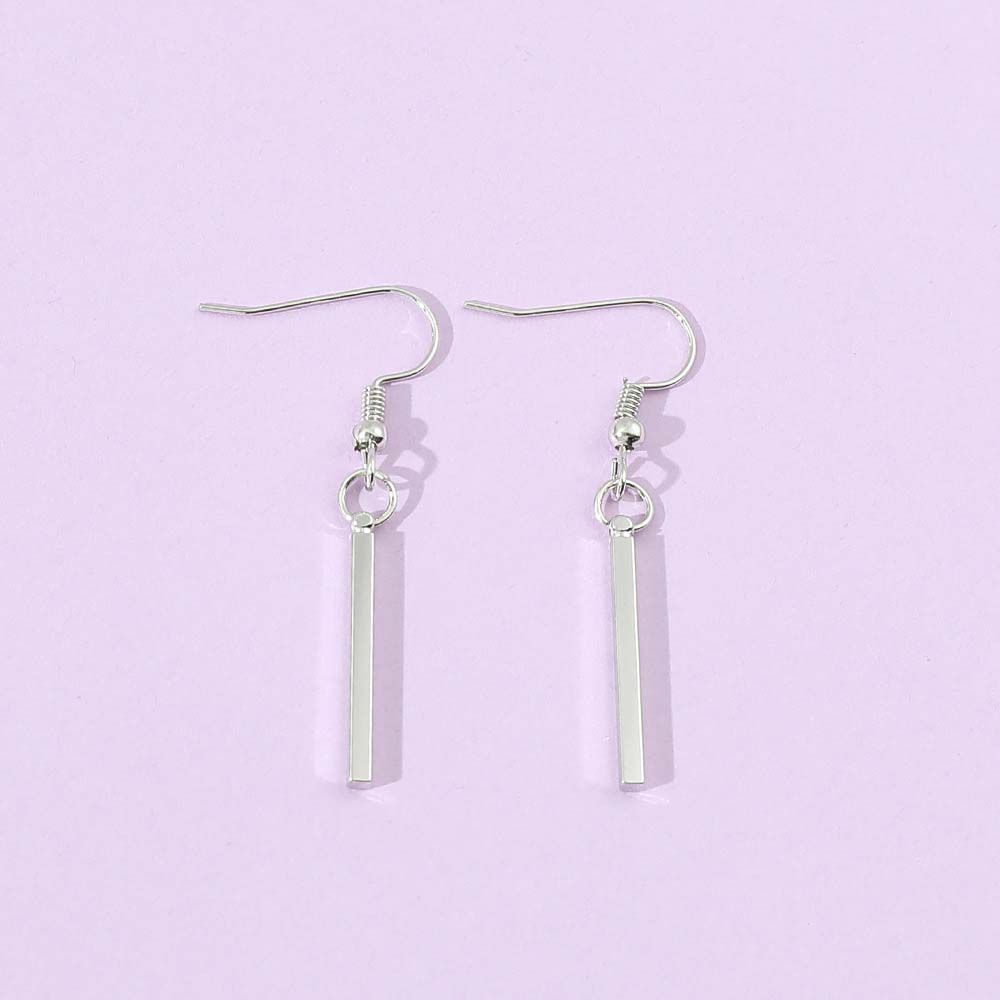 Bông tai bằng thép không gỉ hình chữ nhật in họa tiết anime Tokyo Revengers thời trang cho nam và nữ