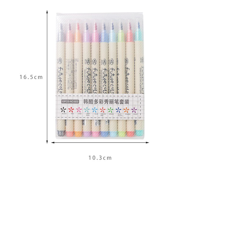 Bộ 10 Bút Lông Mềm Dùng Vẽ Tranh Thư Pháp PenLab C6805