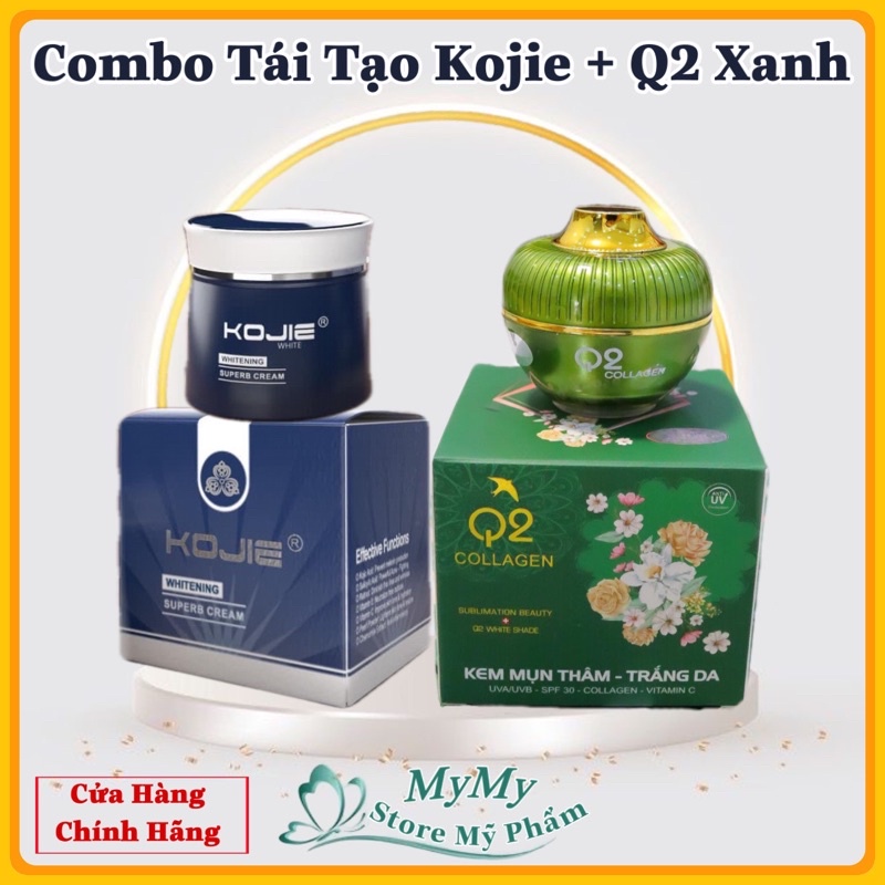 Combom kem Q2 Xanh Tái Tạo kojie