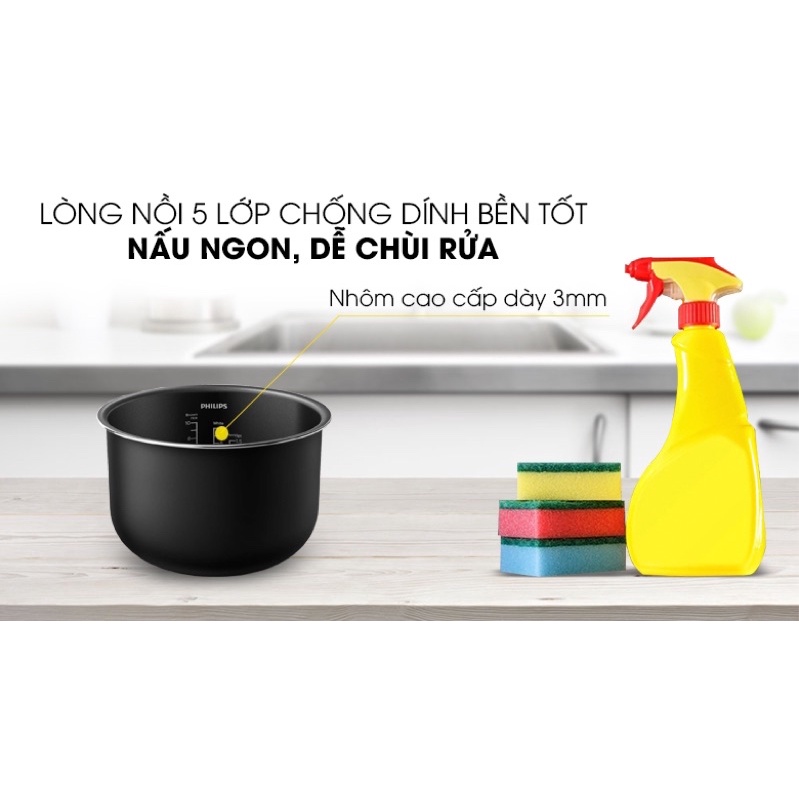 NỒI CƠM  ĐIỆN CAO CẤP PHILIPS (HD4515)