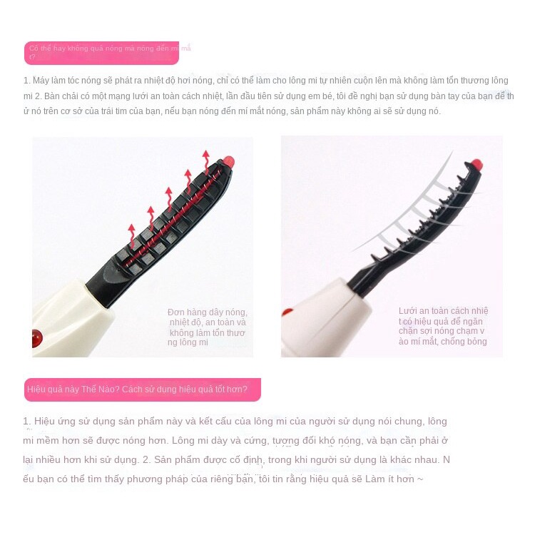 Dụng cụ uốn mi bằng điện eyecurl kẹp lông mi mini sưởi ấm uốn cong lâu dài cầm tay Eyecurl | BigBuy360 - bigbuy360.vn