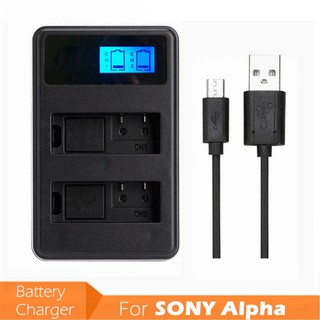 Bộ sạc đôi FW50 FW-50 có đèn LCD hiển thị