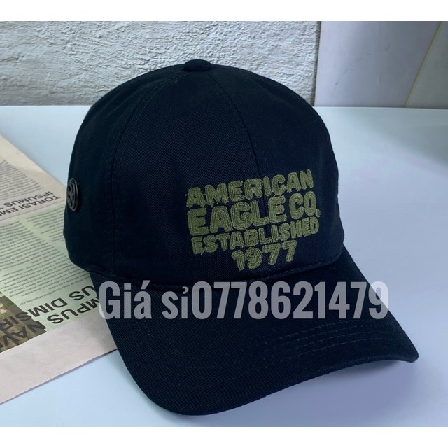 mũ lưỡi trai kaki 2 lớp - nón kết vải kaki xịn đậm chất thể thao thêu america1977 thời trang