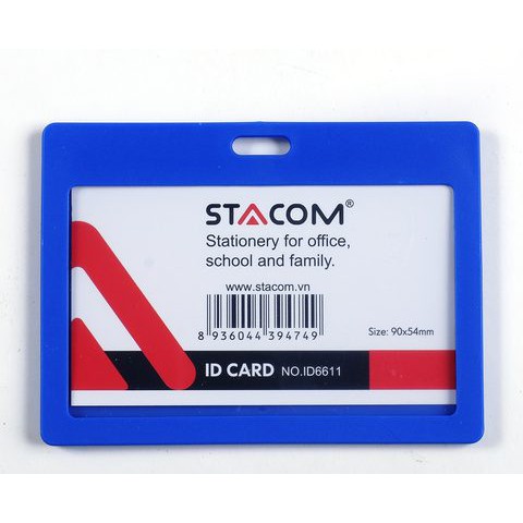 [NowShip] Thẻ đeo - Thẻ Bảng Tên - Hàng chính hãng Stacom ( 8,5cm x 5,4cm)