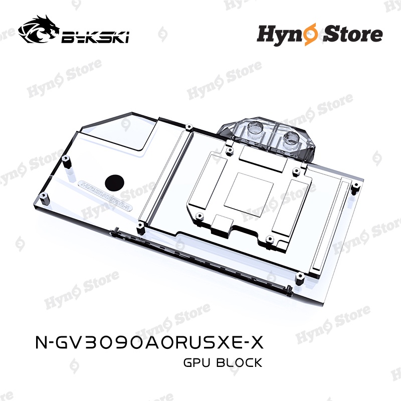 Block tản nhiệt nước VGA Gigabyte 3090 AORUS EXTREME tản nhiệt nước custom - Hyno Store