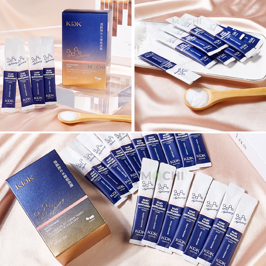 Mặt Nạ Ngủ Dưỡng Da Cấp Ẩm Cân Bằng Dầu Trẻ Hóa Mask Nicotinamide KDK Nội Địa MOCHI SHOP Nhau Thai Cừu l Rau Má