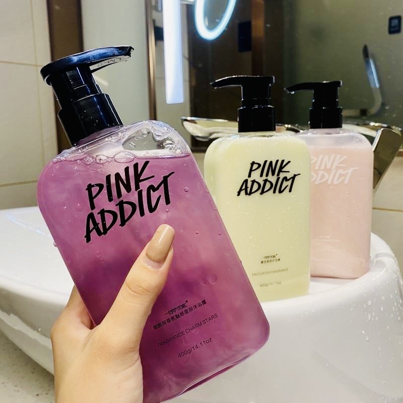 Sữa Tắm Ma Thuật PINK ADDICT Hương Thơm Quyến Rũ Lưu Hương Lâu Dưỡng Ẩm Trắng Da Sữa Tắm SHOWEL GEL PINKADDICT Tự Pha