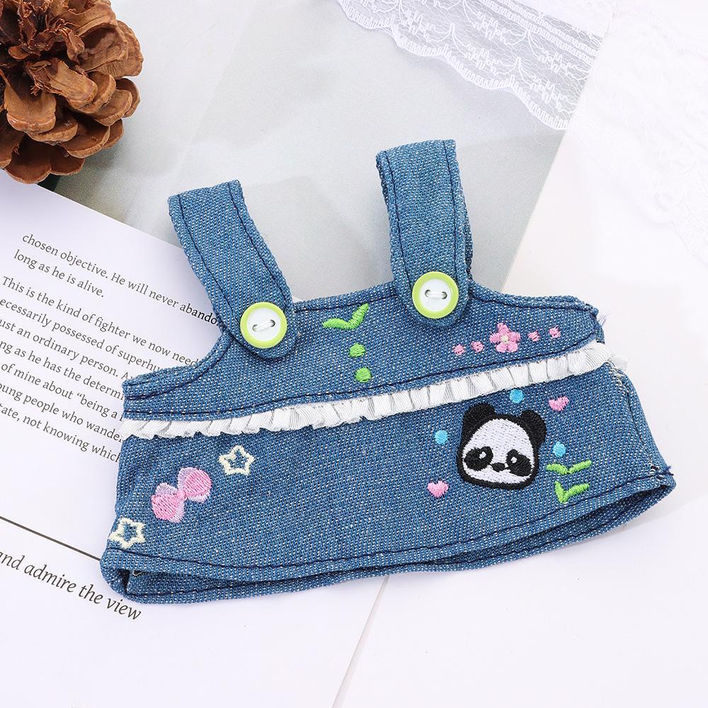 Đầm Yếm Denim Cho Búp Bê 20CM DIY Xinh Xắn