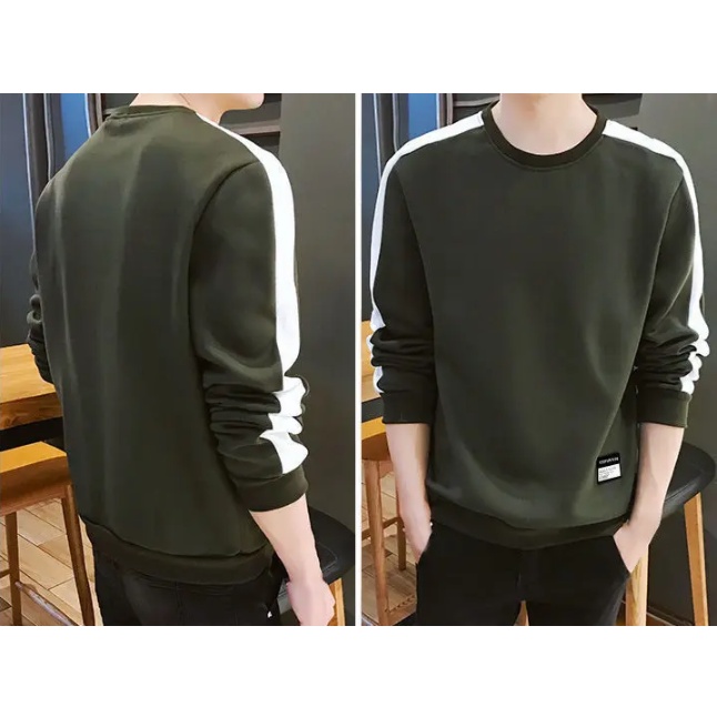 Áo Thun Tay Dài Cổ Tròn Mỏng Dáng Rộng Thời Trang Xuân Thu Mới Cho Nam