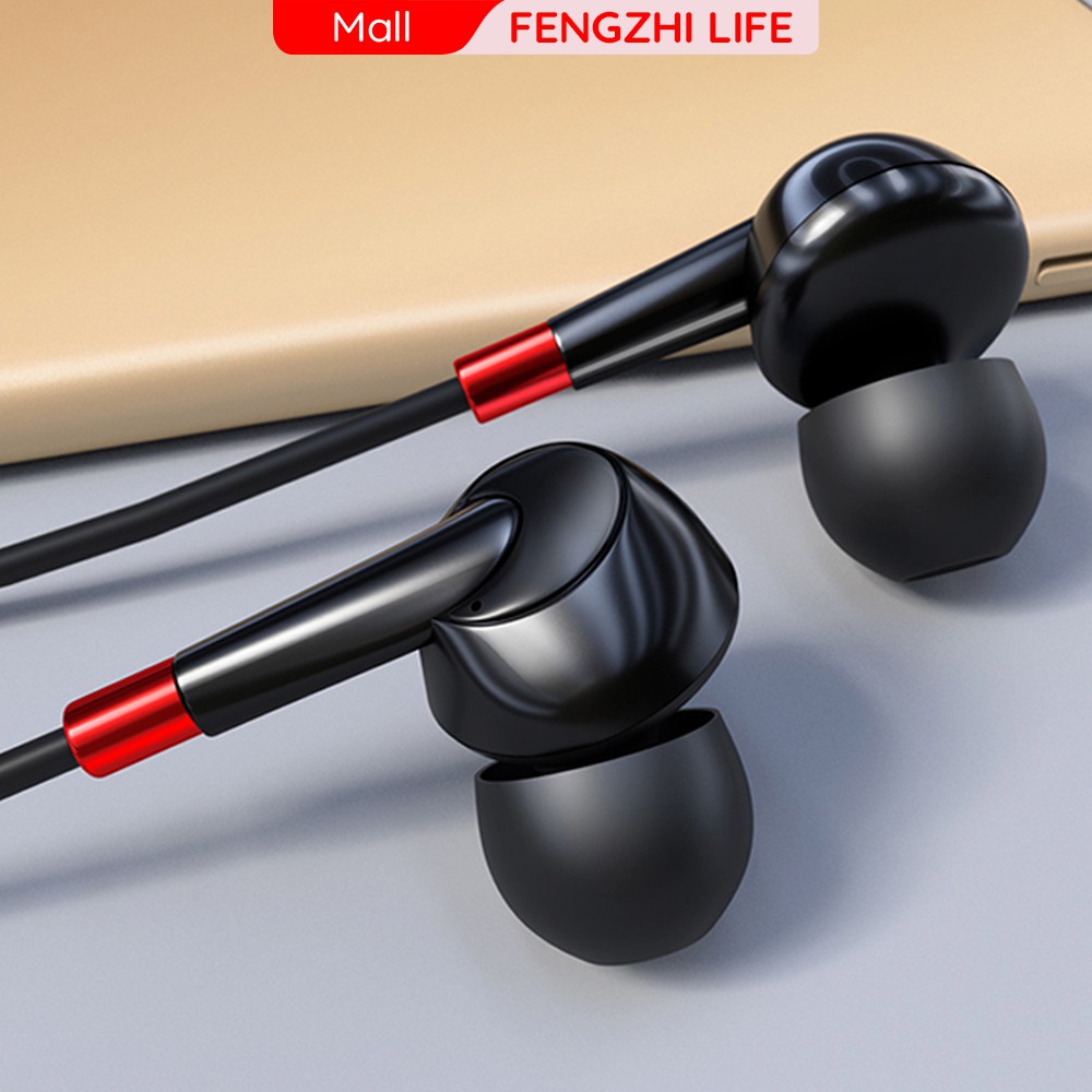 Tai nghe FENGZHI M3 dây jack 3.5mm nhét tai cho ĐT táo Samsung OPPO VIVO HUAWEI XIAOMI