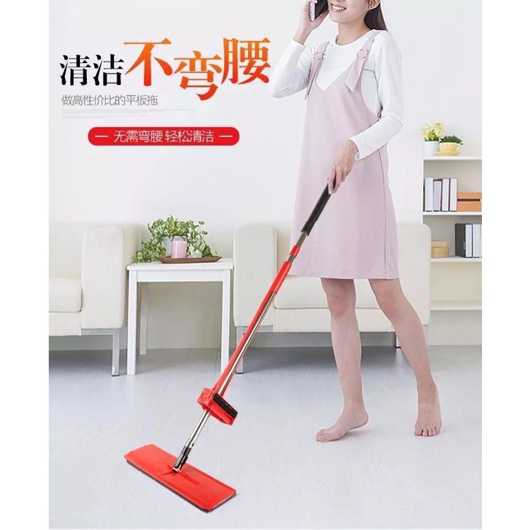 Cây lau nhà tự vắt đa năng tặng kèm 2 miếng lau, cán dài 1m2 tiện dụng