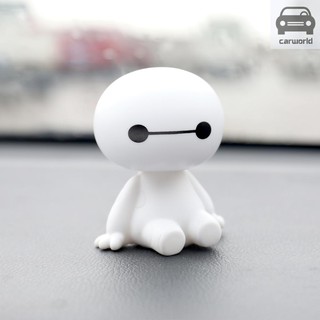 Mô hình Baymax lắc đầu dễ thương dùng trang trí xe hơi