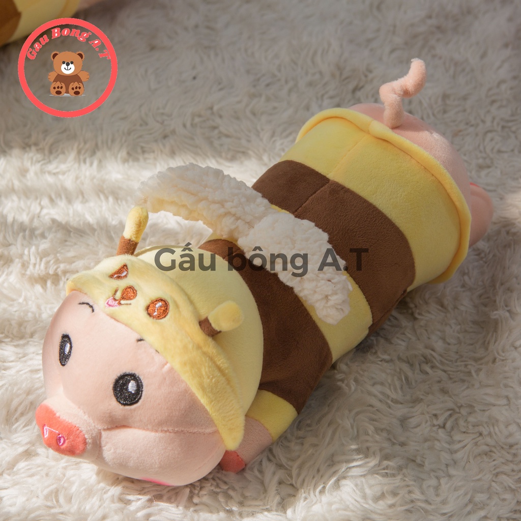 Gấu Bông Lợn Ong, Heo Ong Biến Hình, Thú Nhồi Bông Chất Liệu Bông Gòn Cao Cấp (size 25cm-1m3)_AT007