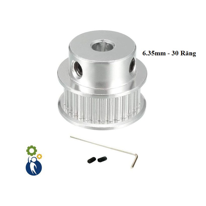 Pulley Trục 6.35mm - 30 Răng