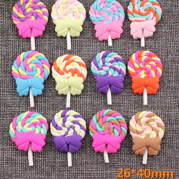 Jibbitz/ sticker gắn dép crocz, dép sục hình kẹo Lollipop