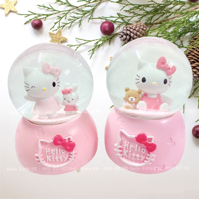 Quả cầu pha lê tuyết Hello Kitty