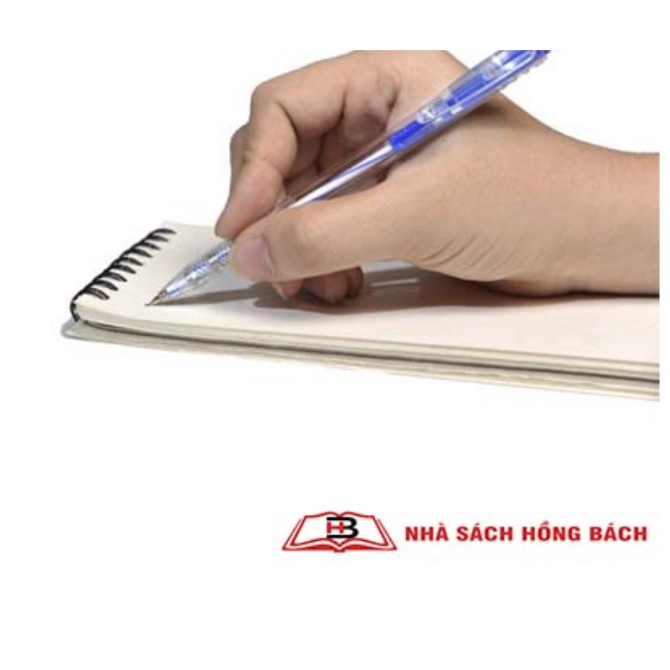 Bút bi mực xanh Ánh Sáng nét 0.7mm, bút viết nét đều, mực đẹp