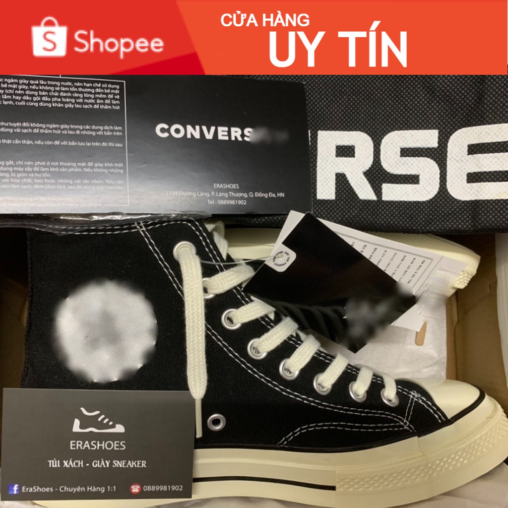 [Bản SlÊU CẤP] Giày converse 1970s cao cổ Tặng túi CV (Chụp tại Shop)  full box bill