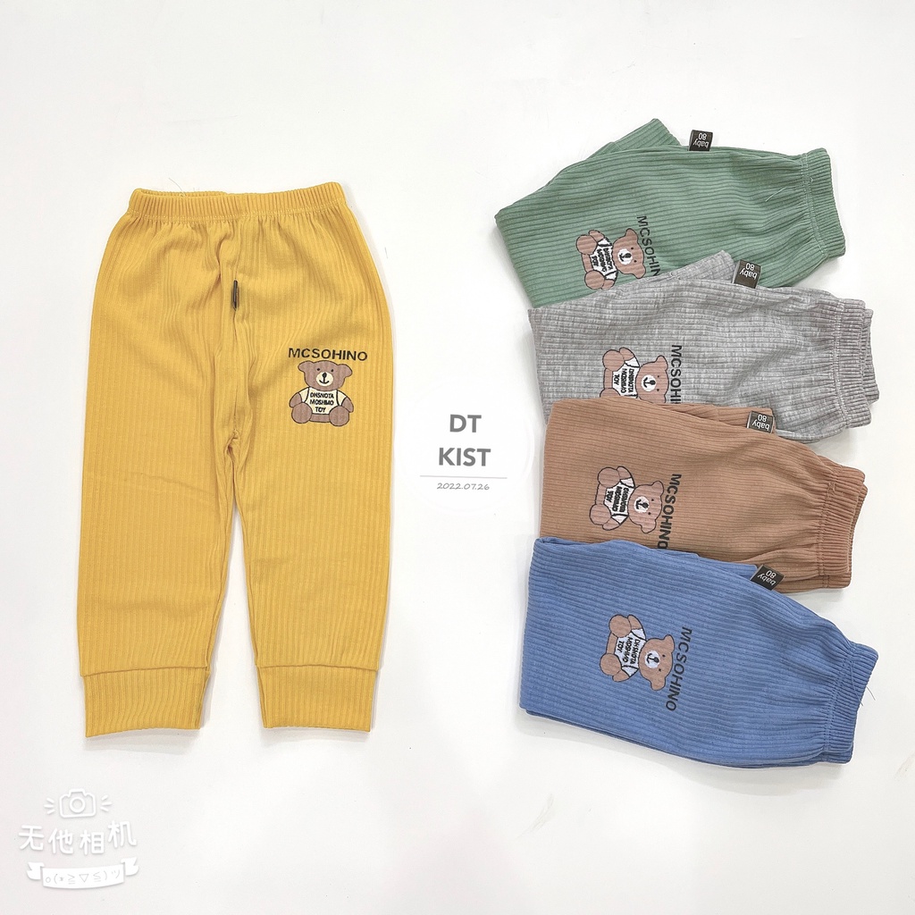 Quần Dài Thun Tăm Cho Bé Size 8-20 kg