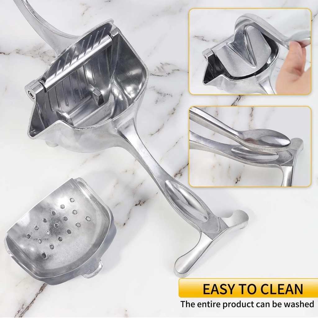 Máy ép chanh bằng tay chất liệu hợp kim nhôm dễ dàng mang theo phù hợp với nhà bếp gia đình