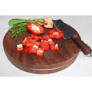 Thớt gỗ nghiễn cao cấp 29cm- 30cm*5cm