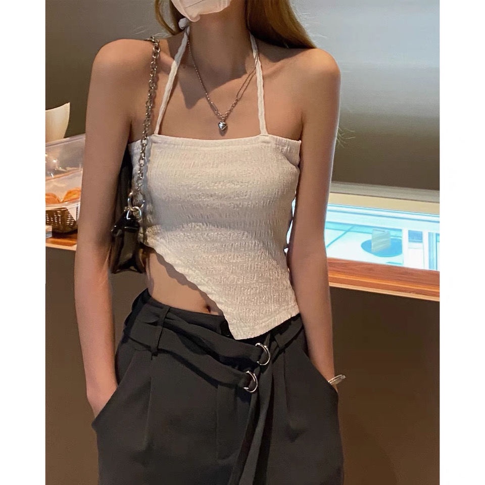 Set đồ COZOKC gồm áo kiểu chống nắng và áo hai dây thời trang cho nữ