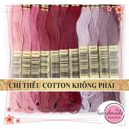 SET 11 TÉP CHỈ THÊU - MÀU NHƯ HÌNH - Chỉ thêu COTTON CXC / MS 26