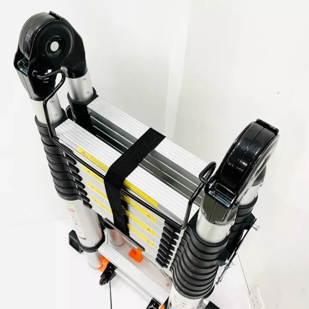 Thang nhôm rút đôi chữ A SUMIKA SK640D chữ A:3.2M; chữ I:6.4M NEW 2022 tải trọng 300kg, bảo hành 2 năm