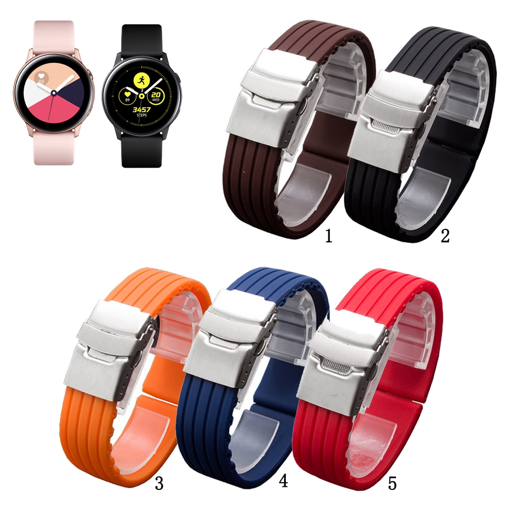 Dây Đeo Silicon Mềm Cho Đồng Hồ Thông Minh Samsung Galaxy watch Active 2 40mm 44mm watch 5 watch5 pro watch4 watch 4 classic 42mm 46mm