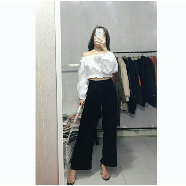 [Mã FAMAYWA giảm 10K đơn 50K] Áo trễ vai croptop bo eo siêu cưng❤ | BigBuy360 - bigbuy360.vn