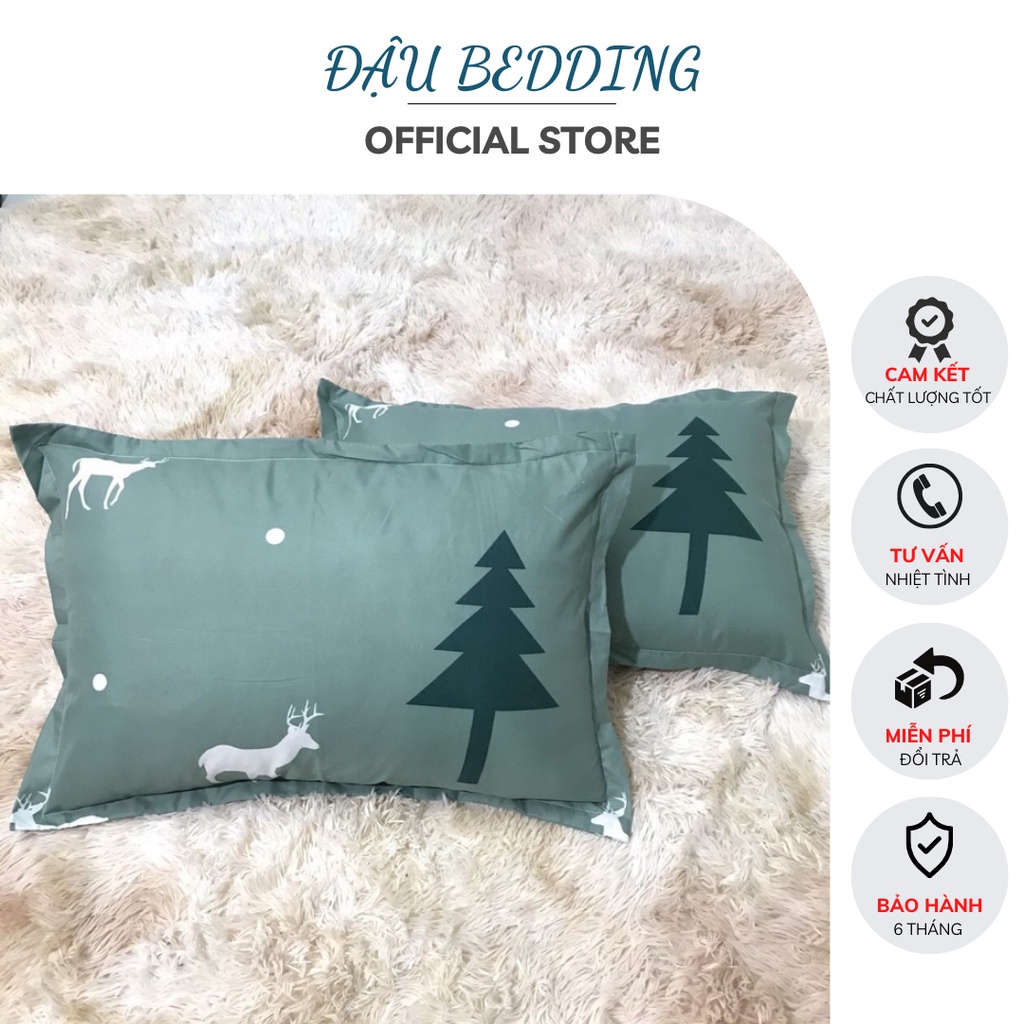 Vỏ Gối Nằm Cotton Poly Bốn Mùa KT 45x65cm - Đậu Bedding