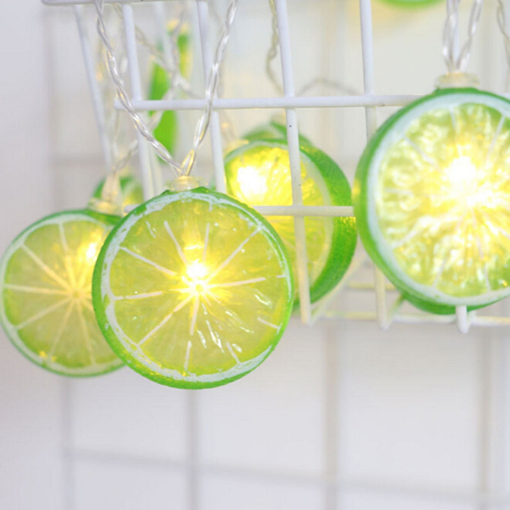 Dây đèn led trang trí hình lát chanh dài 2m